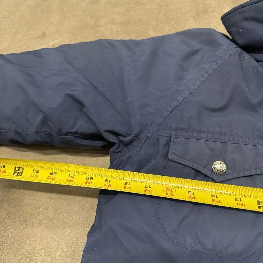 Vintage 70s The North Face TNF Goose Down Puffer Jacket Mens Sz Small Navy Blue